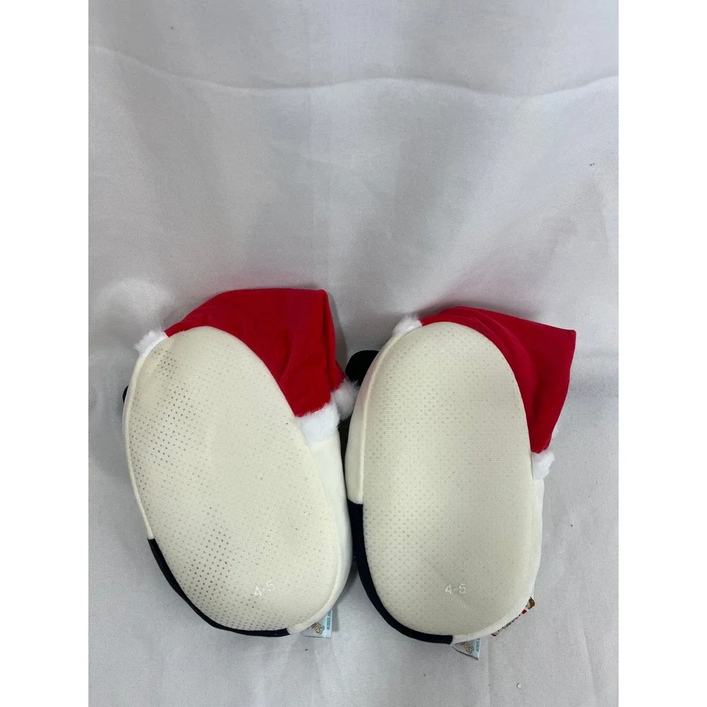 Squishmallows Cam the Cat Santa Hat Christmas Plush Slippers Kids Size 4/5 NEW